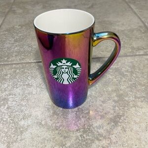 Starbucks 16 oz Rainbow Holographic Iridescent Coffee Mug